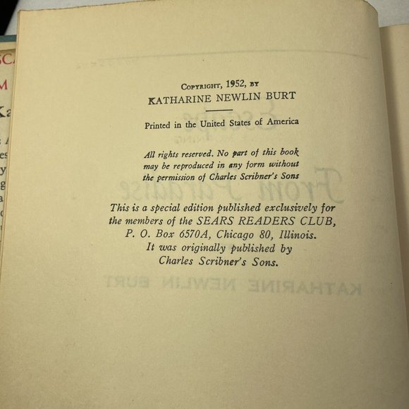 Escape from Paradise by Katharine Newlin Burt Sears Readers Club Vintage Book - Picture 7 of 12